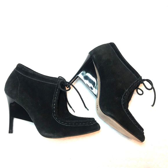 Anthropology Black Suede shoes/Boots - Picture 2 of 8